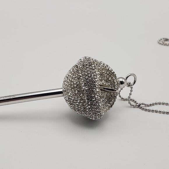 Simone I. Smith A Sweet Touch of Hope Crystal Platinum Over Sterling Lollipop - Picture 4 of 11